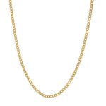 Cadena De Oro 18K Eslabón 1X1
