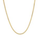 Cadena De Oro 18K Eslabón Seguido. Ancho