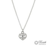 Cadena De Plata Rolo Dije Corazon Bombe 48Cm Mosqueton 4,7Gr