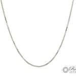 Cadena De Plata Lazo Vieneciano Fina 45Cm Cierre Resorte 2Gr