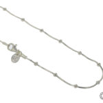 Cadena De Plata 925  Cola De Topo Con Esferas 2,0 Mm De Ancho