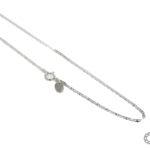Cadena De Plata 925 Tejido Plano 2,0 Mm De Ancho