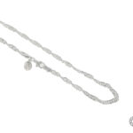 Cadena De Plata Singapur 55Cm Cierre Resorte 6,9Gr