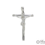Dije De Plata Crucifjo Estilo Tau Con Cristo Sobrepuesto 4Cm 4,5Gr