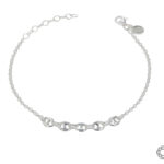 Pulsera De Plata 925 Rol On Dije Calabrotes De 10 Mm De Ancho
