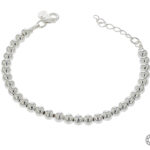 Pulsera de Plata 925 Pellet Mediano 20Cm Cierre Mosqueton 5,0 G