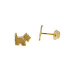 Topos Con Forma De Perritos Oro 18K Ancho 6,0 Mm
