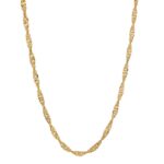 Cadena De Oro Para Mujer 18K Singapur