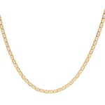 Cadena De Oro Para Mujer 18K Escalera Invertida Gruesa