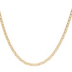 Cadena De Oro Para Mujer Y Hombre 18K Escalera Invertida Delgada