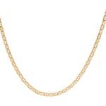 Cadena De Oro De 18K Escalera Invertida Delgada