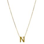 La Cadena De Oro Con Dije Letra Es Una Joya Personalizada Y Elegante. Brindándote La Oportunidad De Expresar Tu Autenticidad De Forma Única.