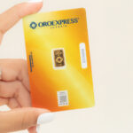 Lingote de 1,0 gramo ley 999 24k.