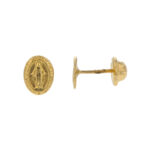 Topos Virgen De La Milagrosa Oro 18K Ancho 5,0 Mm
