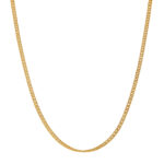 Cadena Tejido Eslabón  Seguido 18K Ancho 1Mm
