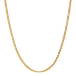 Cadena Tejido Eslabón  Seguido 18K Ancho 2Mm