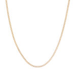 Cadena Tejido Hueco Oro 18K Ancho 1 Mm