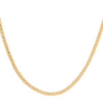 Cadena Tejido Bismark Oro 18K Ancho 1Mm