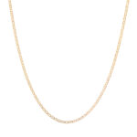 Cadena Tejido Escalera Oro 18K Ancho 1Mm