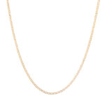 Cadena Tejido Plano 18K 2Mm