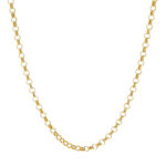 Cadena Tejido Eslabón Invertido 18K 2Mm