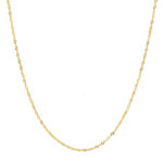 Cadena Tejido Singapur Oro 18K Ancho 1Mm