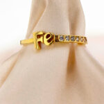 Anillo De Oro 18k Fé 1.84gr / Talla 7