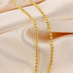 Cadena Militar Diamantada Oro 18K Ref-Cun434 Ancho 2Mm