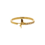 Anillo De Oro 18K Fé Cursiva 1.57gr / Talla 7