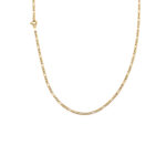 Cadena De Oro 18K Eslabón 3X1 Sesgado - Image 2