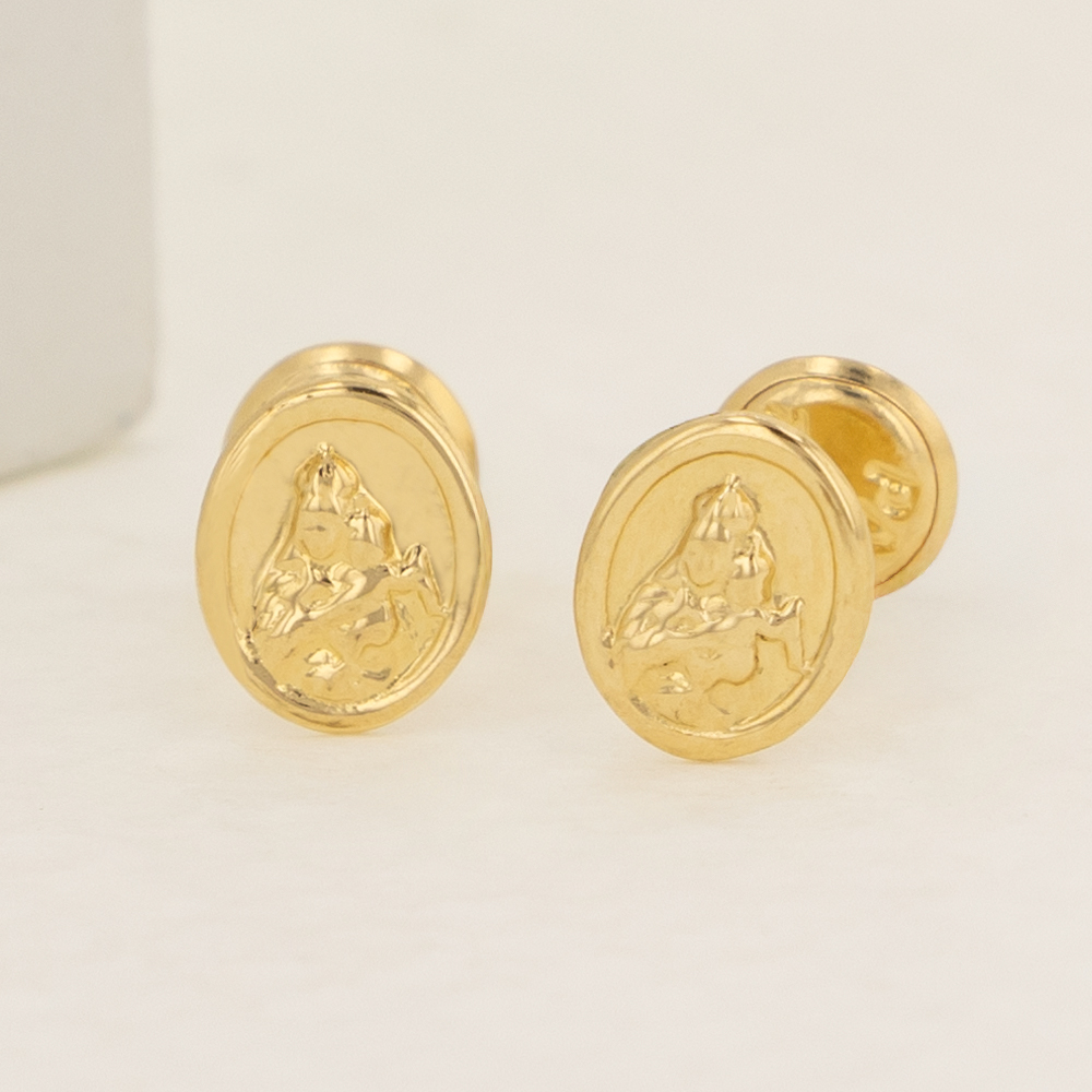 Topos De Oro 18k Virgen Milagrosa 0,76Gr