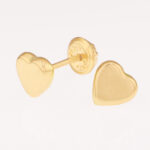 Topos De Oro 18k Corazón Plano 0,77Gr - Imagen 2
