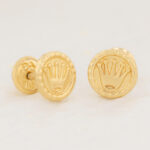 Topos De Oro 18k Medalla Corona 0,75Gr