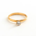 Anillo De Oro 18k Solitario 2,3Gr - Imagen 2