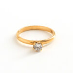 Anillo De Oro 18k Solitario 2,3Gr - Imagen 2