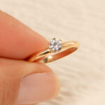 Anillo De Oro 18k Solitario 2,3Gr - Imagen 3