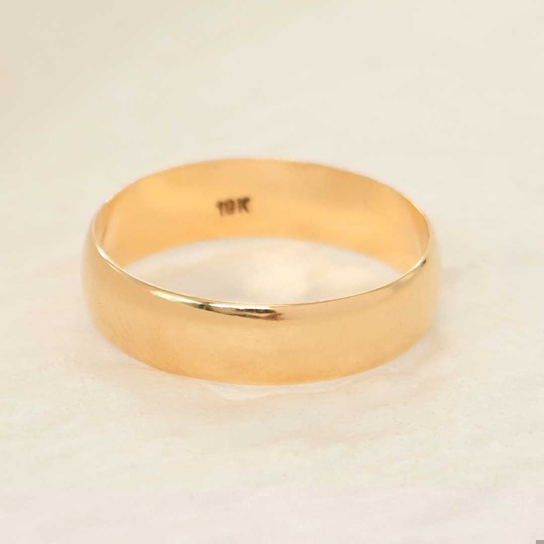 Anillo De Oro 18k Argolla Lisa 2,7Gr