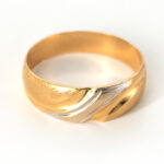 Anillo De Oro 18k Argolla Bicolor 3,3Gr - Imagen 2