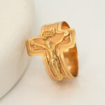 Anillo De Oro 18k  Cristo 3,43Gr