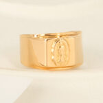 Anillo De Oro 18k  Virgen Guadalupe 3,0Gr