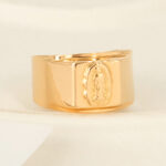 Anillo De Oro 18k  Virgen Guadalupe 3,0Gr
