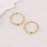 Candongas De Oro 18K Agujas