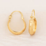 Candongas De Oro 18K Tubulares 0,87Gr /Alto 1,5cm