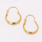 Candongas De Oro 18K Tubulares 0,87Gr /Alto 1,5cm - Image 2