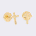 Topos De Oro 18k Cruz Delgado Mini 0,63Gr - Imagen 2