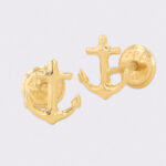 Topos De Oro 18k Ancla 0,64Gr - Imagen 2