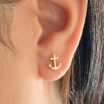 Topos De Oro 18k Ancla 0,64Gr - Imagen 3