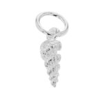 Dije De Plata Caracola O Turritella 0,8Gr