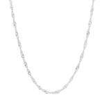 Cadena De Plata Singapur Delgada 55Cm Cierre Resorte 2,8Gr