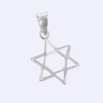 Dije De Plata Dije Estrella De David 1,3 Gr